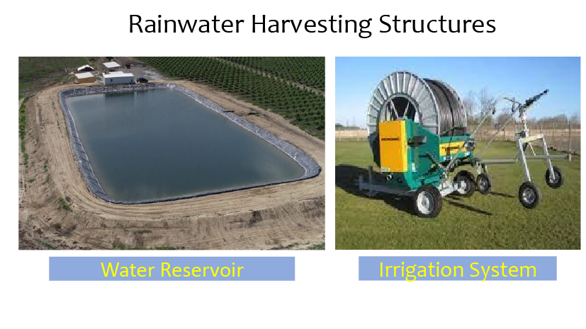 rain harvesting structures